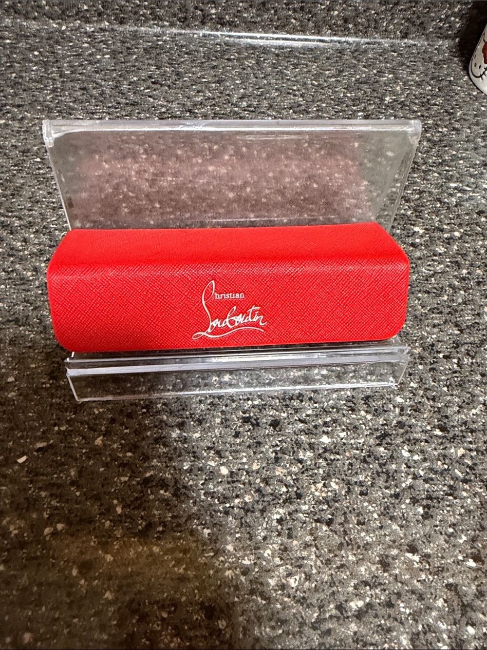Christian Louboutin Red Textured lipstick Case